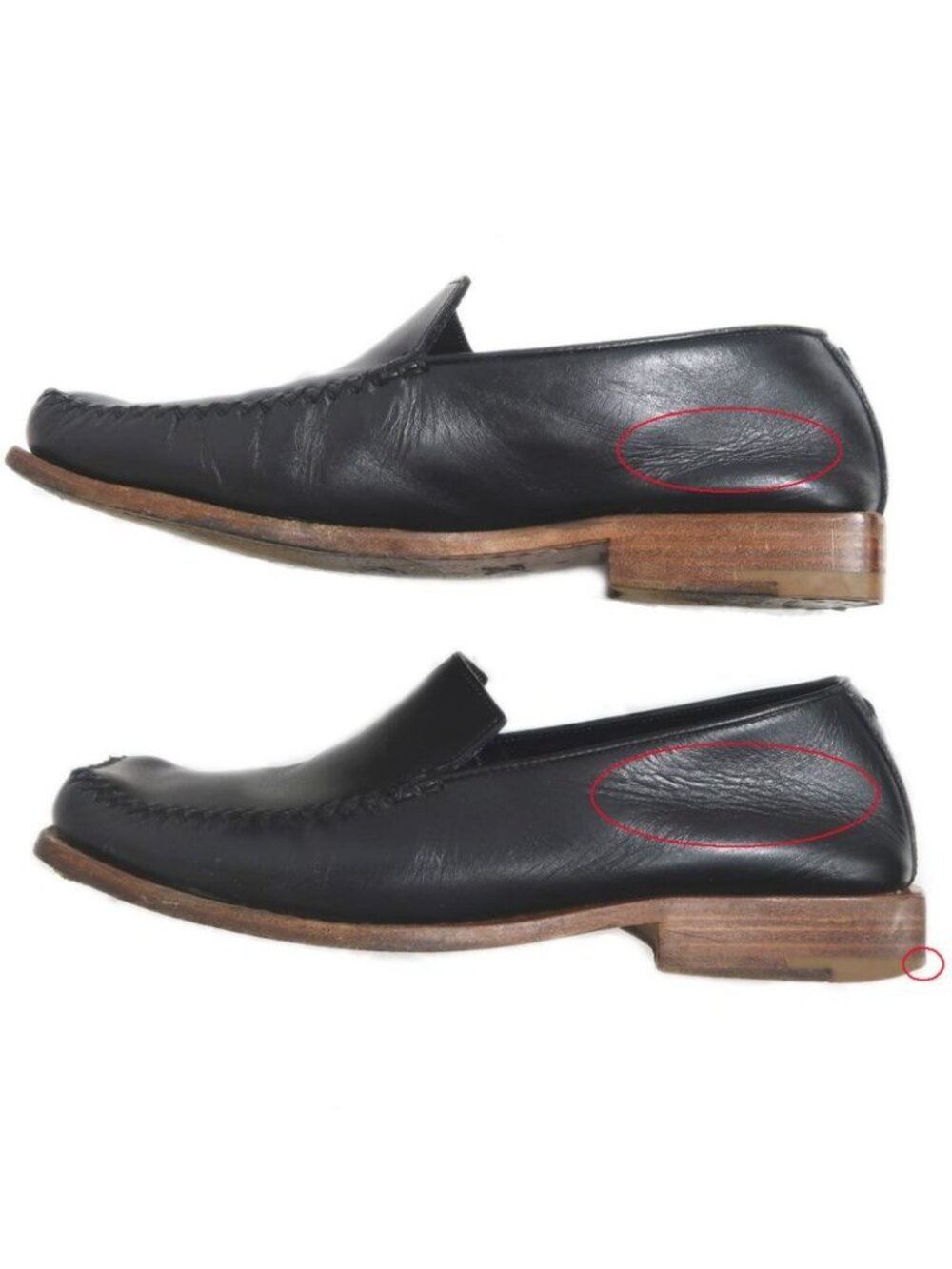 Louis Vuitton Loafers Size 6 Black Leather Shoes Apparel - Picture 5 of 10